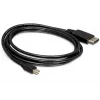 Mini DP/DP 1.2 kaabel DeLOCK 82438 2 m must