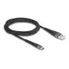 DeLOCK USB-kaabel USB 2.0 2 m USB A USB C Must 81122