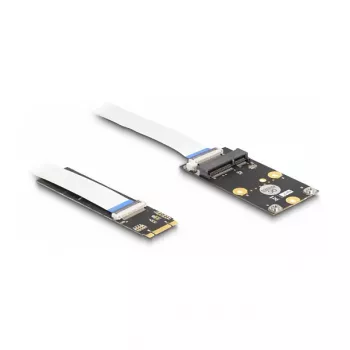DeLOCK Converter M.2 Key B+M male to Mini PCIe Slot flexible kaabel