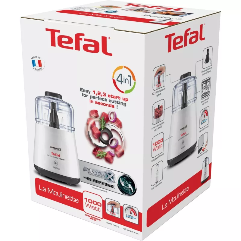 Tefal DPA 130 LA MOULINETTE 1000 1000 W Läbipaistev, Valge