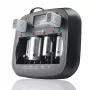 Akulaadija everActive NC-900U Universal DC — laeb AA, AAA, C, D, 9V, kuni 6 elementi, must