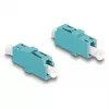 DeLOCK optilise kiu ühendusadapter LC Simplex emane – LC Simplex emane OM3 aqua