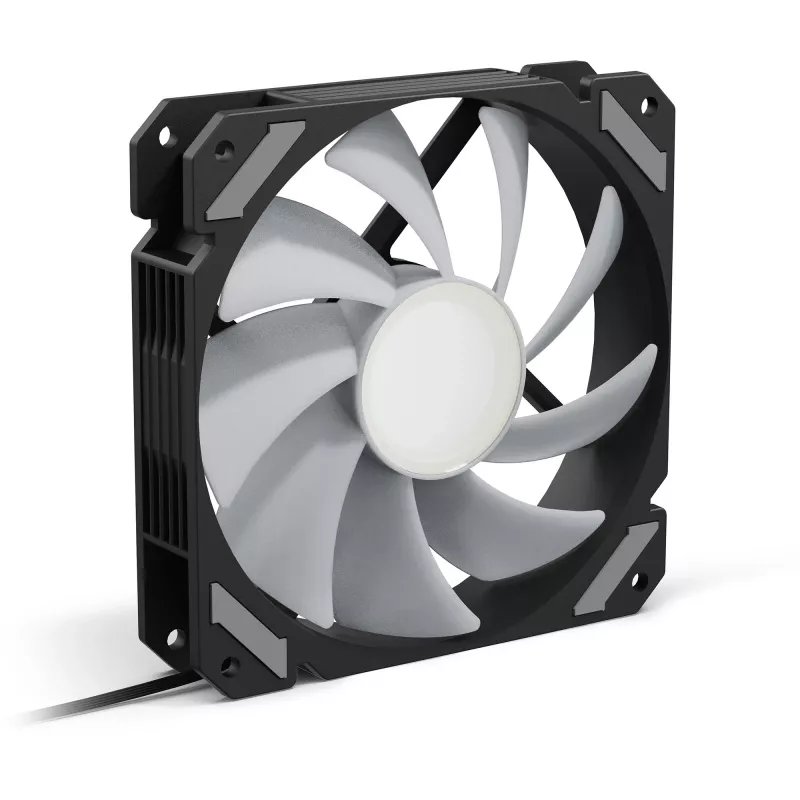SHARKOON SHARK Mirror 120mm ARGB PWM korpusventilaator - must