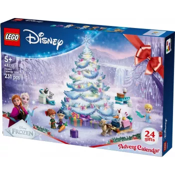 Ehitusmänguasi LEGO Disney Frozen Advent Calendar 2025 komplekt 43273 — 231 osa, 4 minifiguuri, vanus 5+