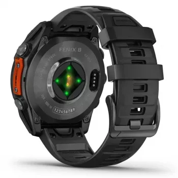 Garmin Fenix 8 3.56 cm (1.4) AMOLED 47 mm Digitaalne 454 x 454 pikslit Puuteekraan Must Wi-Fi GPS (satelliit)