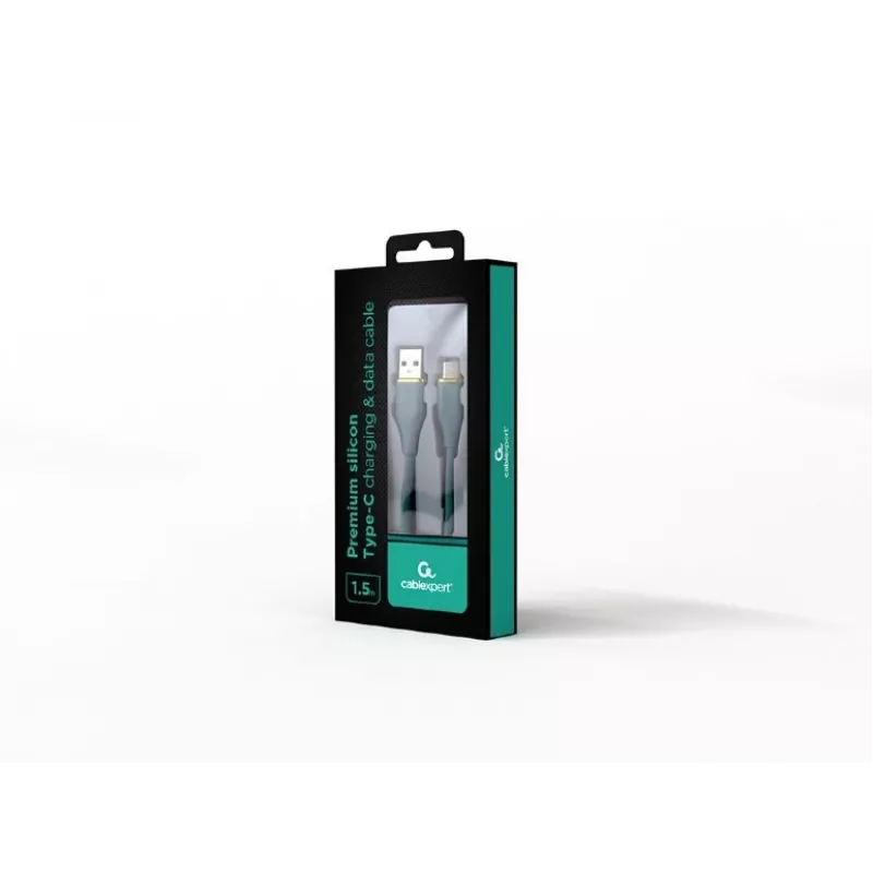Type-C USB laadimis- ja andmekaabel, 1,5 m, roheline