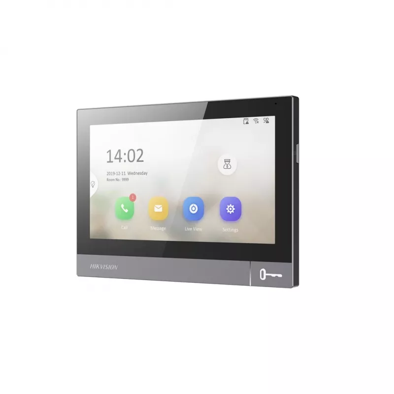 Video intercom indoor unit Hikvision DS-KH8381-WTE1 7 inch 1024x600, PoE, Wi‑Fi, MicroSD