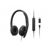 Lenovo 4XD1P83425 kõrvaklapid/peakomplekt Juhtmega ühendatud Peavõru Kõned/Muusika USB A-tüüpi Must