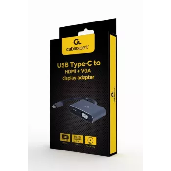 Cablexpert A-USB3C-HDMIVGA-01 USB-graafikaadapter hall