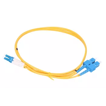 Fiiberoptiline patch-kaabel Extralink EX.3630, 0,5 m, G.657.A1, SC-LC, FTTH, dupleks, kollane