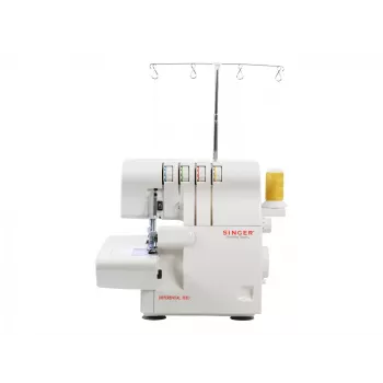 Overlock-õmblusmasin SINGER 14SH654 — elektriline, 4-astmeline nööpauk, vaba käsi, 1300 pistevalikut, valge