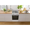 Vabalt seisev gaasipliit ahjuga Gorenje GG5A10WFFM — 4 põletiga pliidiplaat, 70 l ahi, emailitud pealispind, valge