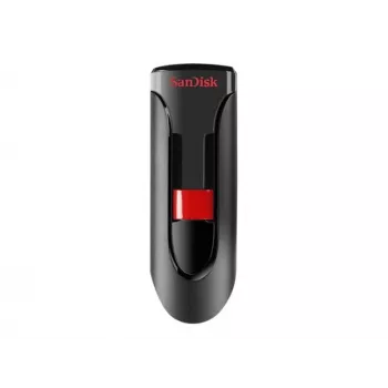 USB-mälupulk SANDISK Cruzer Glide 32 GB USB Type-A 2.0, liugdisain, paroolikaitse, must/punane