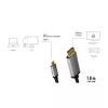 LogiLink CUA0100 kaabli pistikuüleminek DisplayPort USB 3.2 Gen1 USB-C 1,8 m must hall