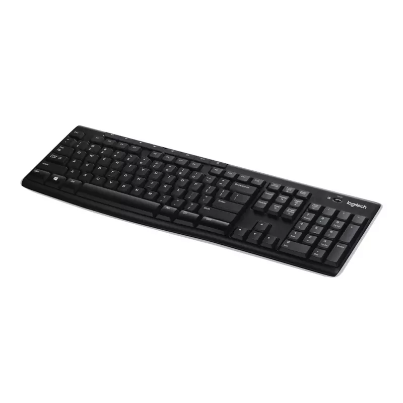 Logitech K270 juhtmeta klaviatuur Unifying vastuvõtjaga, must