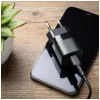 Reisilaadur USB-C FIXED FIXC25M-C-BK, püsikaabel, 25W, kompaktne