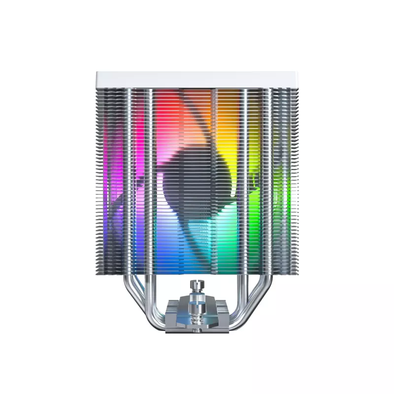 Õhkjahuti Montech NX400 ARGB 120 mm valge — 270 W TDP, FDB, 156×74×120 mm