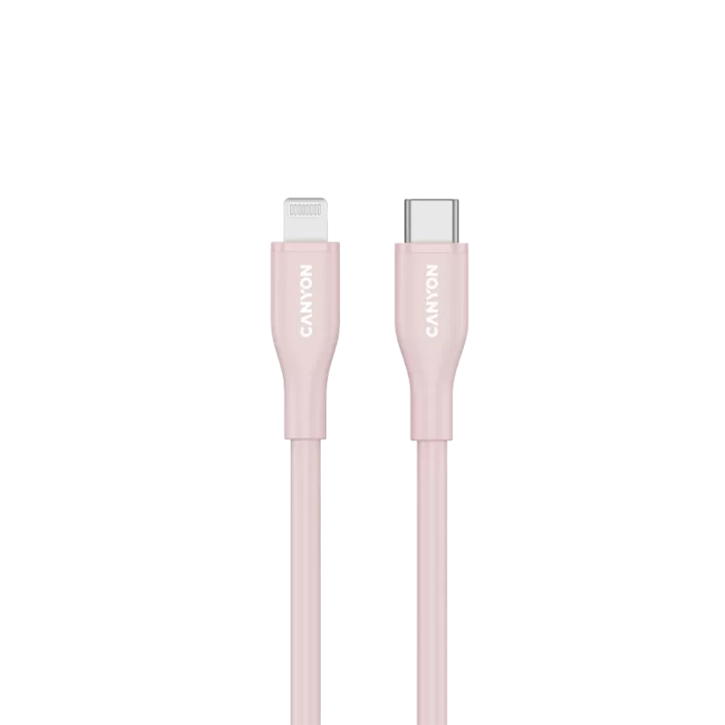 CANYON kaabel CLNM60 C-L 60W MFI 1m Silicon Pink