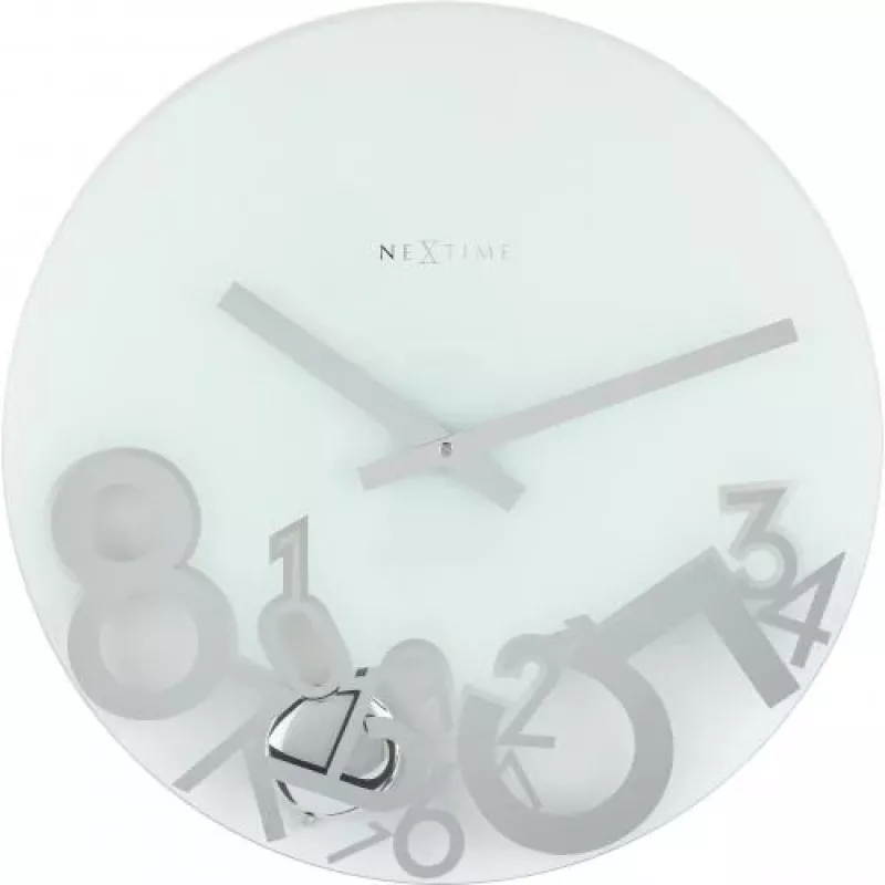 NeXtime kell 8115 Dropped, Ø43 cm, sein, hõbedane