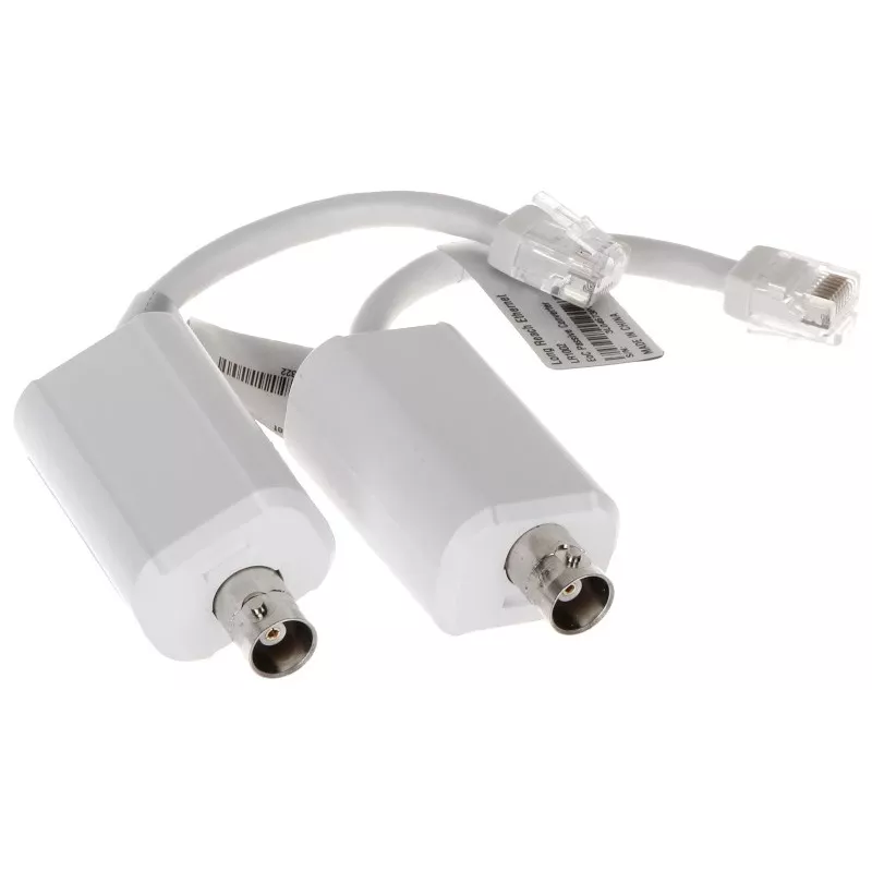 Videosignaali muundur DAHUA LR1002 — kompaktne valge seade, 56×27×21 mm, 0,0283 kg
