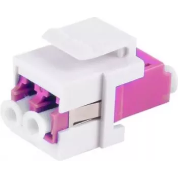 Keystone fiiberoptiline adapter ShiverPeaks LC-LC Duplex violetne, mudel 08-10203