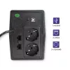 Qoltec Monolith katkematu toiteallikas (UPS) topeltmuundus (Online) 0,45 kVA 240 W 2 pistikupesa