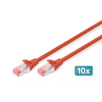 Võrgukaabel Digitus CAT 6 S/FTP RJ-45 5m Punane