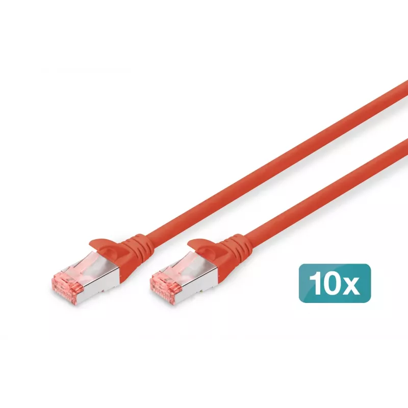 Võrgukaabel Digitus CAT 6 S/FTP RJ-45 5m Punane