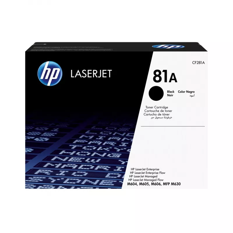 HP 81A must originaal LaserJet toonerikassett, 10500 lehekülge, must, 1 tk
