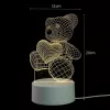 Öölamp Extralink HOME 3D süda optilise illusiooniga voodiäärne lamp USB