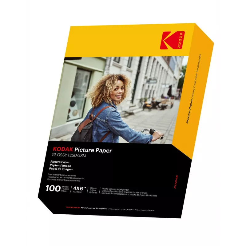 Kodak Picture Paper 230g 11.8 mil Glossy 4/6x100 (9891164)