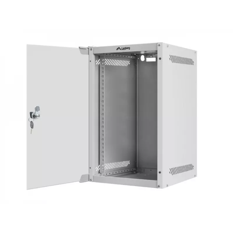 Seinale kinnitatav riiul LANBERG WF10-2309-10S 9U, 280×310×469 mm, 20 kg kandevõime, hall