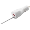 CANYON auto laadija C-033 2.4A/USB-A sisseehitatud Lightning valge