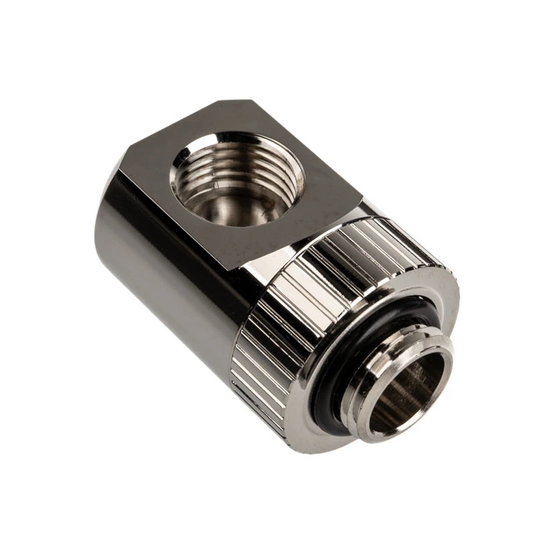 EK Water Blocks EK-Torque adapter 90 kraadi G1/4 tolli AG G1/4 tolli IG-le - pööratav, niklihõbedane