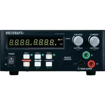 VOLTCRAFT Laboratoorsed toiteplokid, reguleeritav CPPS-160-84 0,02–84 V/DC 0,01–5 A 160 W USB kaugjuhitav, programmeeritav, Aut (CPPS-160-84)