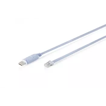 Konsooli adapterkaabel DIGITUS USB 2.0 RJ45-le (FTDI kiibistik), USB-A isane RJ-48-le, 180 cm, sinine