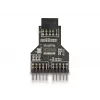 DeLOCK 60045 kaabel-üleminek 9 pin USB 2.0 2 x 9 pin päis Must