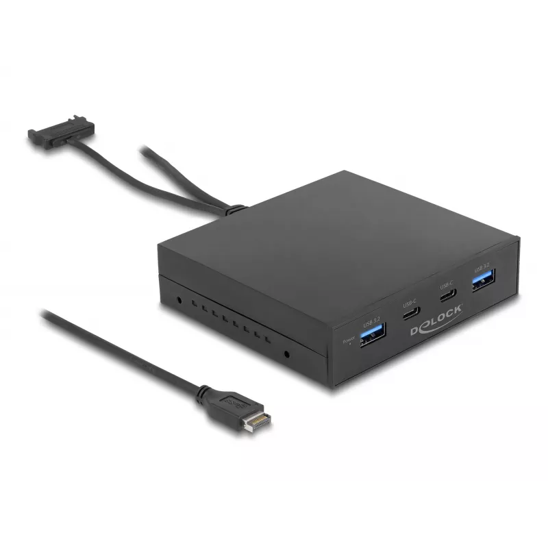 DeLOCK 3,5-tolline USB 3.2 Gen 2 esipaneel 2 x USB USB-C 2 x USB Type-A