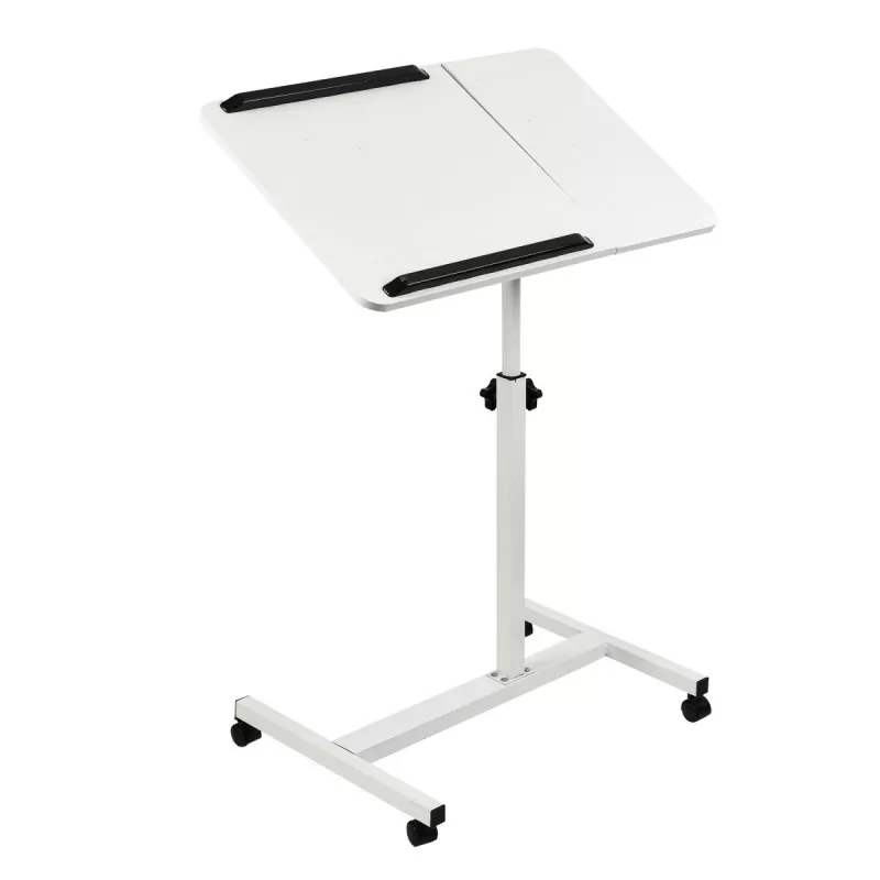 Maclean mobiilne laua-/sülearvutialus, valge, kõrguse reguleerimine 59-89 cm, max 30 kg, MC-121 W