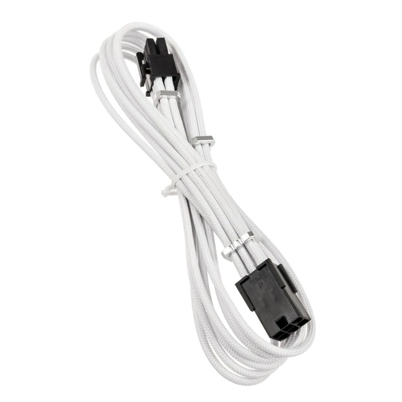 PCIe 6-kontaktiline pikenduskaabel BITFENIX Alchemy 45 cm valge ümbrisega
