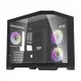 Darflash FT418 arvutikorpus + 6 aRGB ventilaatorit (must)
