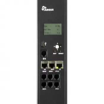 Inter-Tech SA-1632WN PDU (toitejaotusseade) 16x C13 pistikupesa, hallatav/jälgitav, 100–240 V, 32 A, TCP/IP, SNMP, must