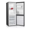 Külmik-sügavkülmik MPM MPM-215-KB-39/E — 215 L, alumine sügavkülmik, tume inox, pööratavad uksed, LED-valgusti