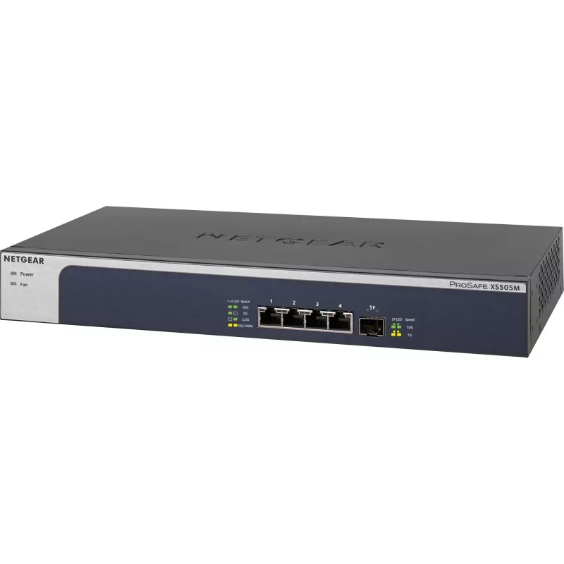 NETGEAR XS505M Haldamatu 10G Ethernet (100/1000/10000) Hall, Hõbe