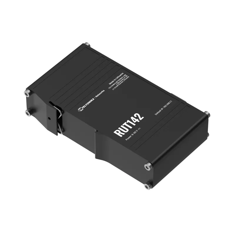 Teltonika tööstusruuter RUT142 WiFi 4, RS232, 2x RJ45 100Mb/s, IP30