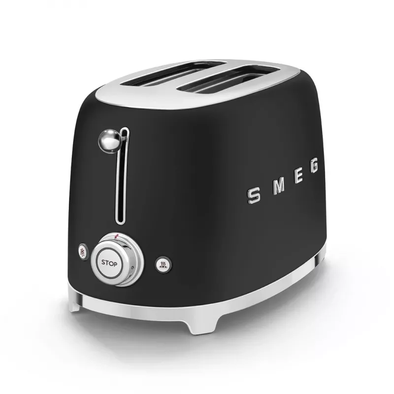 Röster Smeg 50's Style TSF01BLMEU 2 viilu Must Roostevaba teras