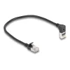 DeLOCK RJ45 võrgukaabel Cat.6A 0,25 m must
