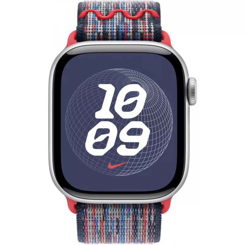 42 mm sinine/punane Nike Sport Loop