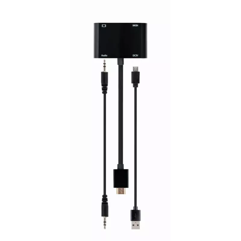 HDMI-VGA adapter GEMBIRD A-HDMIM-HDMIFVGAF-01, HDMI-isane VGA-väljundisse, 0,15 m, must