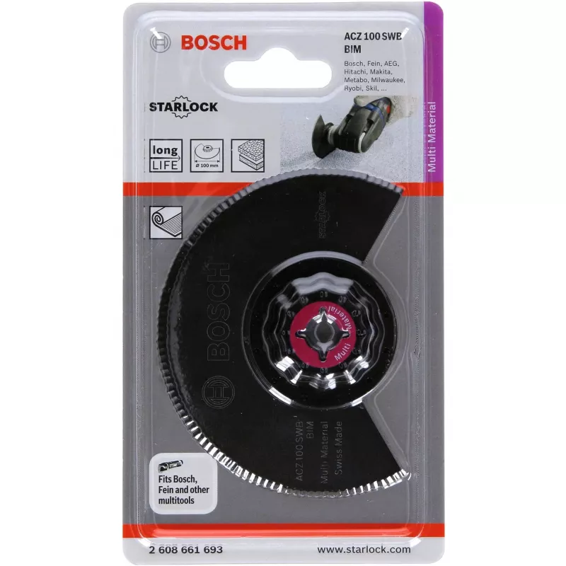 Bosch ACZ 100 SWB lõiketerad multiriistadele Ühildub Bosch GOP 10 8 V LI GOP 250 CE Professional PMF 10 8 LI PMF 180 E Fein Multimaster FMM 250